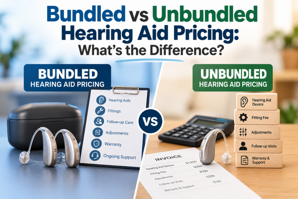 Unbundled hearing aids